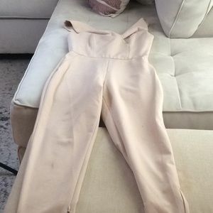 A nude jumpsuit